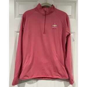 Chevrolet Limited Edition Breast Cancer Long Slv  Pullover Thumb Slit Zip Size M